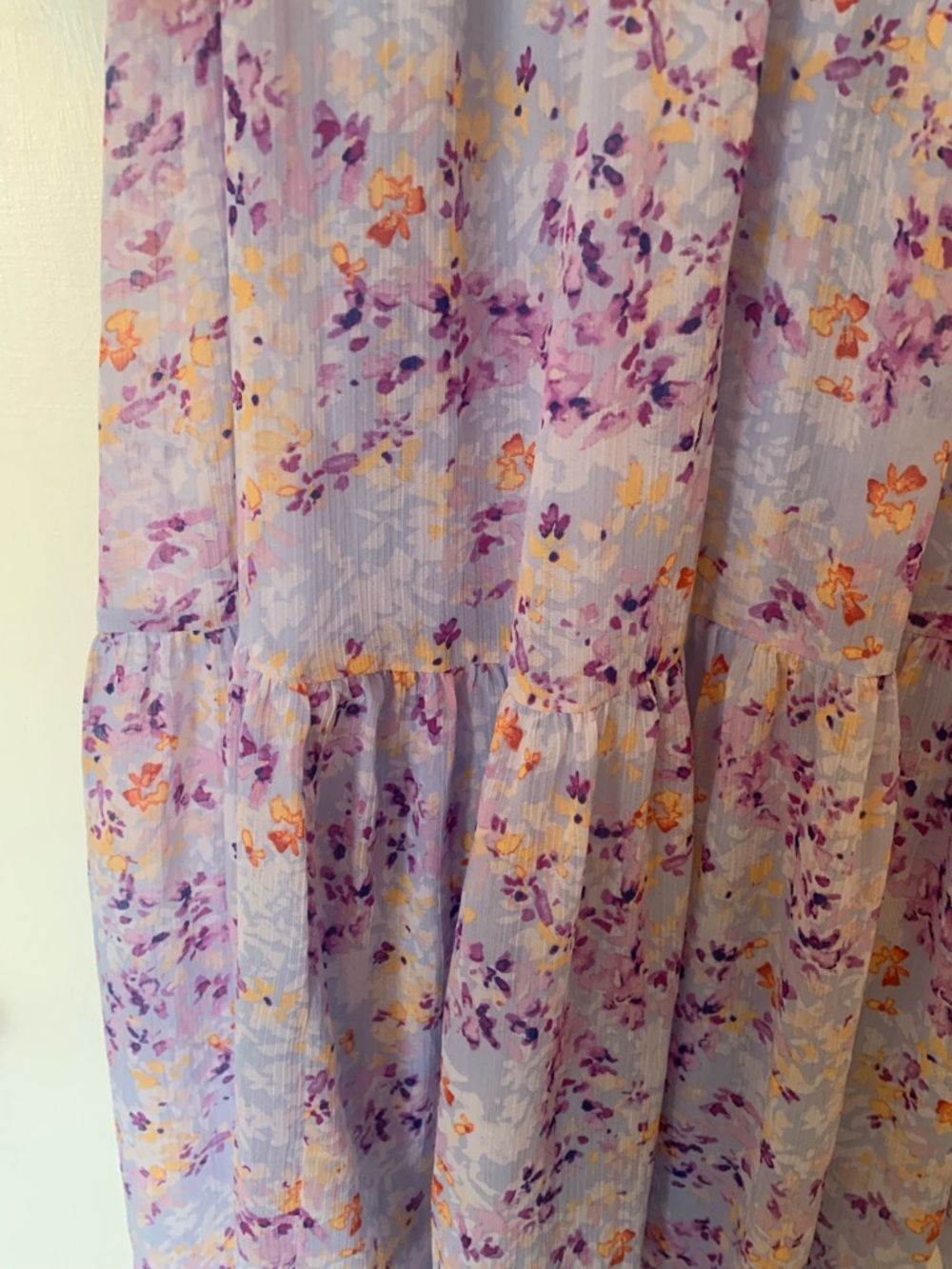 H&M Light Lavender Floral Dress (M) - Picture 4 of 5